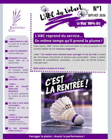 L'ABC du Volant : Le nouveau mag' du club