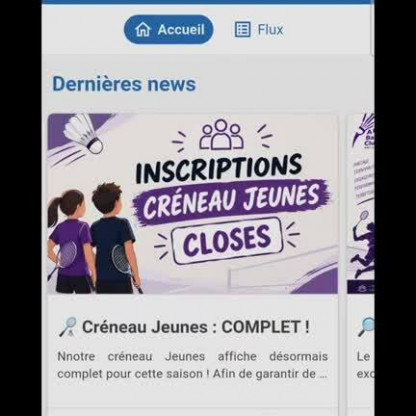 Demande Jeu Libre Invité(e) - Appli Mobile